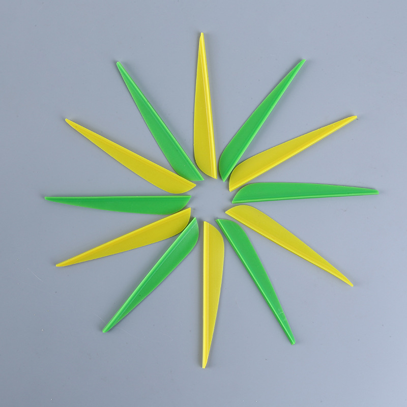 Manufactor Promotion 4 inch Teardrop-shaped TPU Fletching High resilience Deep groove Domestic Cost performance