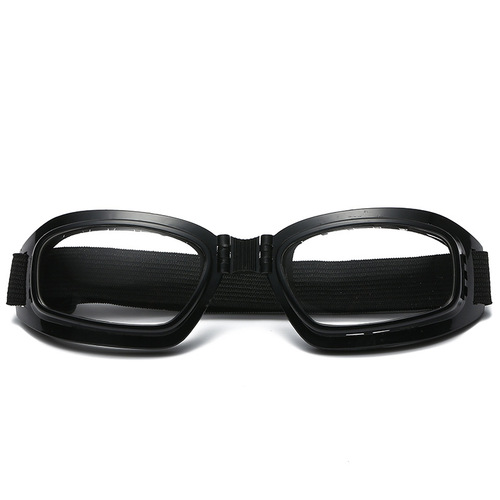 批发折叠镜框复古挡风眼镜摩托车眼镜滑雪镜防挡风镜越野风镜防尘