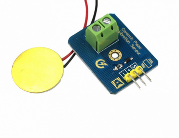 兼容rduino模拟压电陶瓷振动传感器 压电电子积木单机片模块