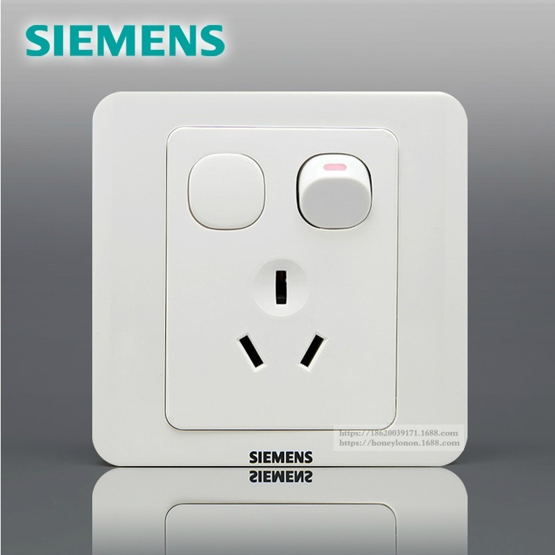 SIEMENS 西门子 远景 10A三极带小拇指开关插座5UB01011CC1