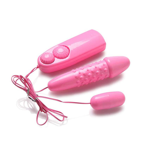 Double control tingling vibrator long and short double vibrator female masturbation flirting device adult sex toys sexy horse jumping