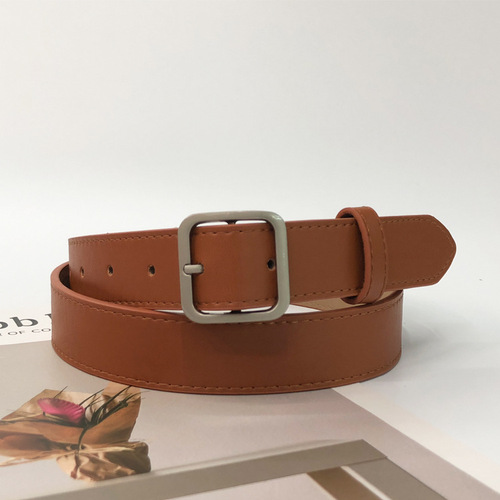 Street stall supply Korean style fashion decorative women's belt pin buckle casual versatile simple women's belt belt wholesale
