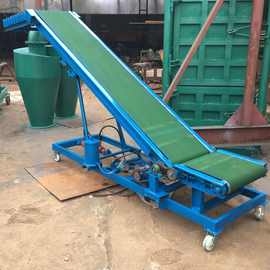 河南皮带输送机桶装水装卸车皮带输送机移动式皮带输送机图片