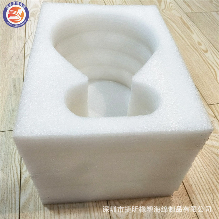 厂家批发 玻璃灯具包装海绵 耐高温抗压珍珠绵成型 模具成型
