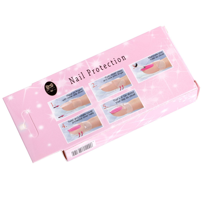 New Manicure Protective Cover, Nail Patch, Anti-Scratch Nail Protective Case, 10 Pcs/Box, Nail Removal Tool Wholesale Clip
