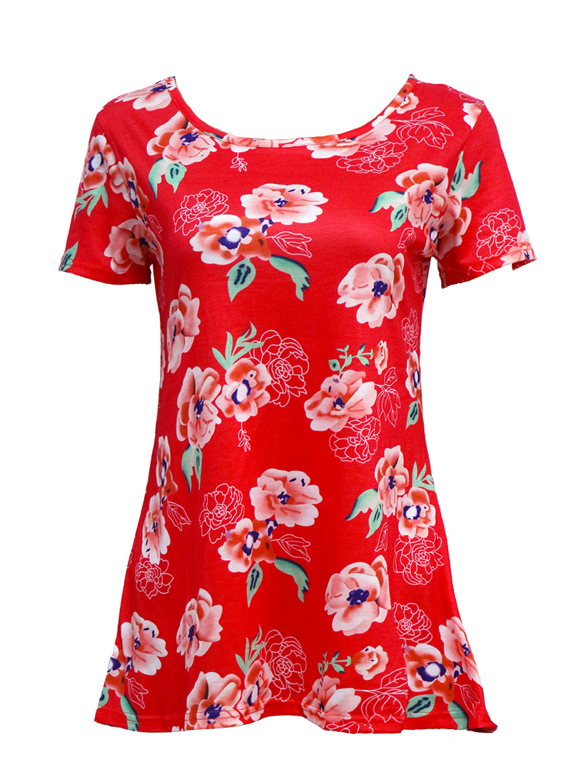 Womens Graphic Print T Shirt Summer Style Casual Fit Trendy Design Wholesale Supply Available