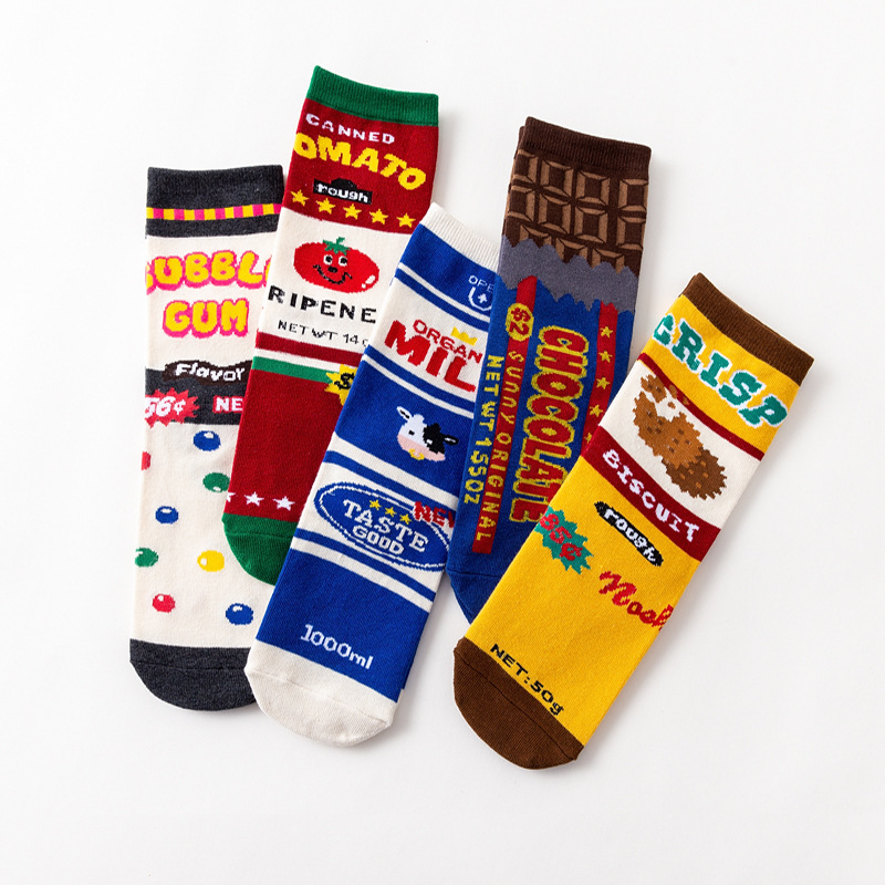 Unisexe Décontractée Vêtement De Rue Dessin Animé Nylon Coton Jacquard Crew Socks Une Paire display picture 2