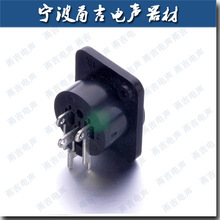 YJ-1153母座3P 甬吉 XLR底座连接器 音视频卡侬插座 卡农座卡龙座