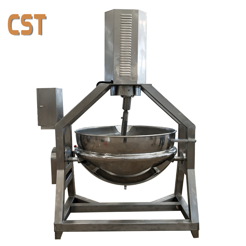 大型餐厅专用可倾斜出料 手动翻转式夹层锅 电动翻转式夹层锅