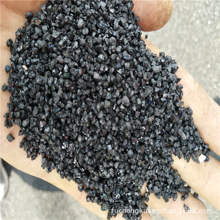 货源供应棕刚玉磨料不锈钢喷砂材料 黑金刚砂抛光喷砂用黑刚玉