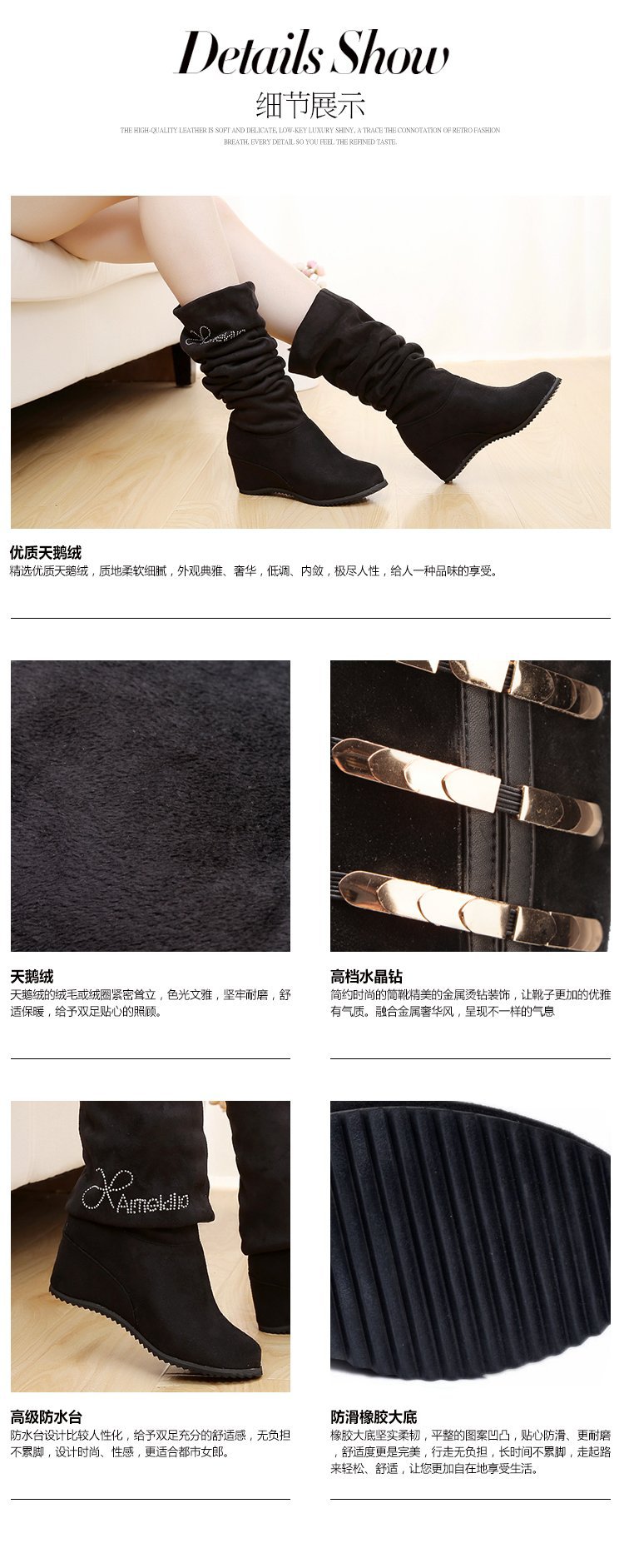 Bottes femme en Daim - Ref 3355238 Image 17