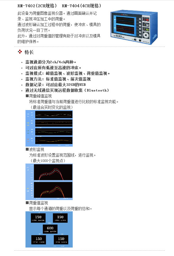日本理研计器riken 冲床荷重监视器rm 7402 2ch规格 价格面议 阿里巴巴