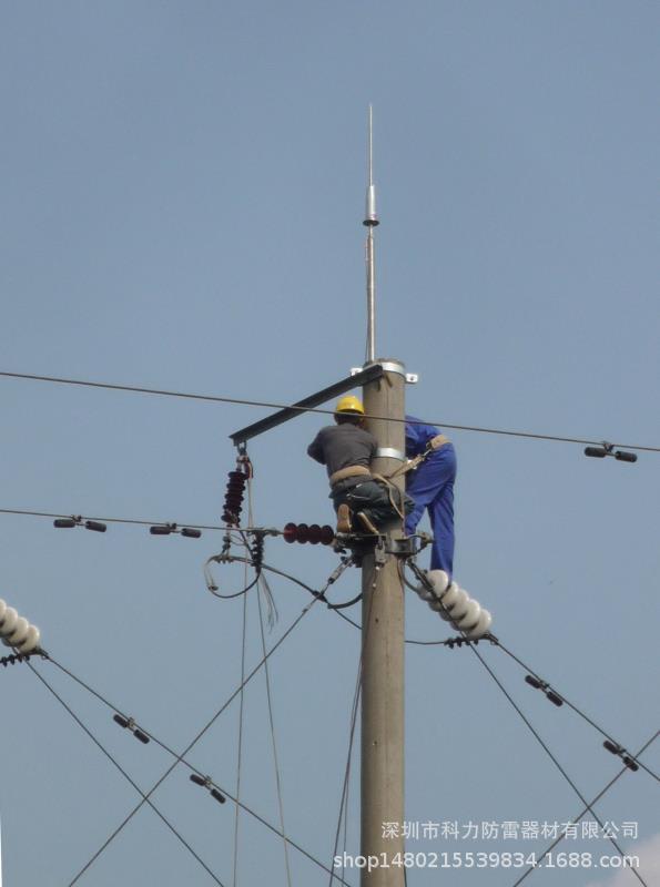 绝缘屏蔽避雷针 屏蔽隔离避雷装置 绝缘屏蔽接闪器 线路杆塔避雷