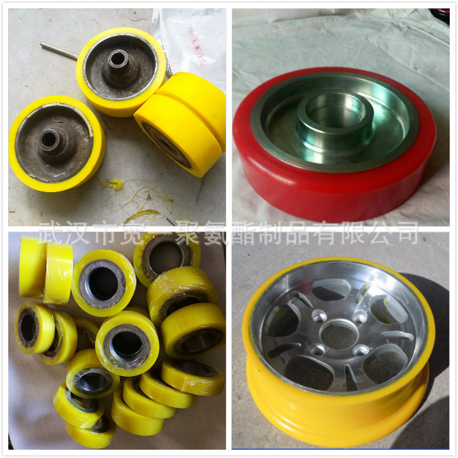 供应安徽合肥输送设备用聚氨酯胶轮包胶，传动胶轮包胶