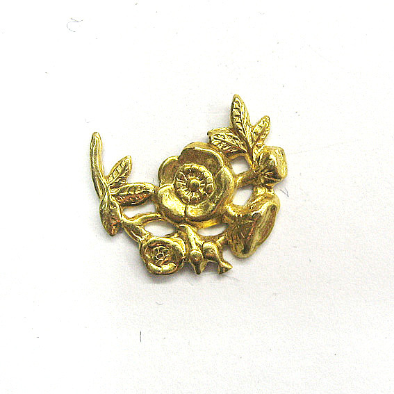 小玫瑰花金属片 服装辅料铜片 手工钉珠铜片