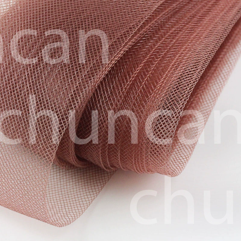 4cm elastic stretch mesh with horsehair fishbone tulle wedding Latin dance headpiece accessory