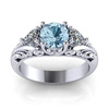 Sapphire wedding ring for beloved, European style