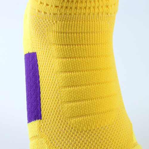  New Men's Elite Basketball Socks with Elite Letter Intermittent Ribbed Thickened Anti-Slip Sports Socks Trendy Socks