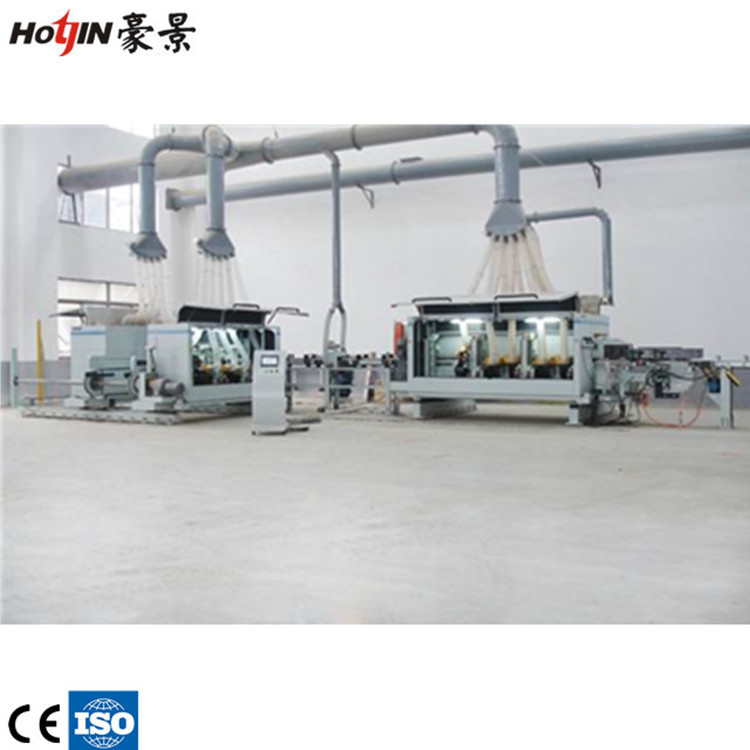 全自动木工机械木塑地板开槽分切生产线