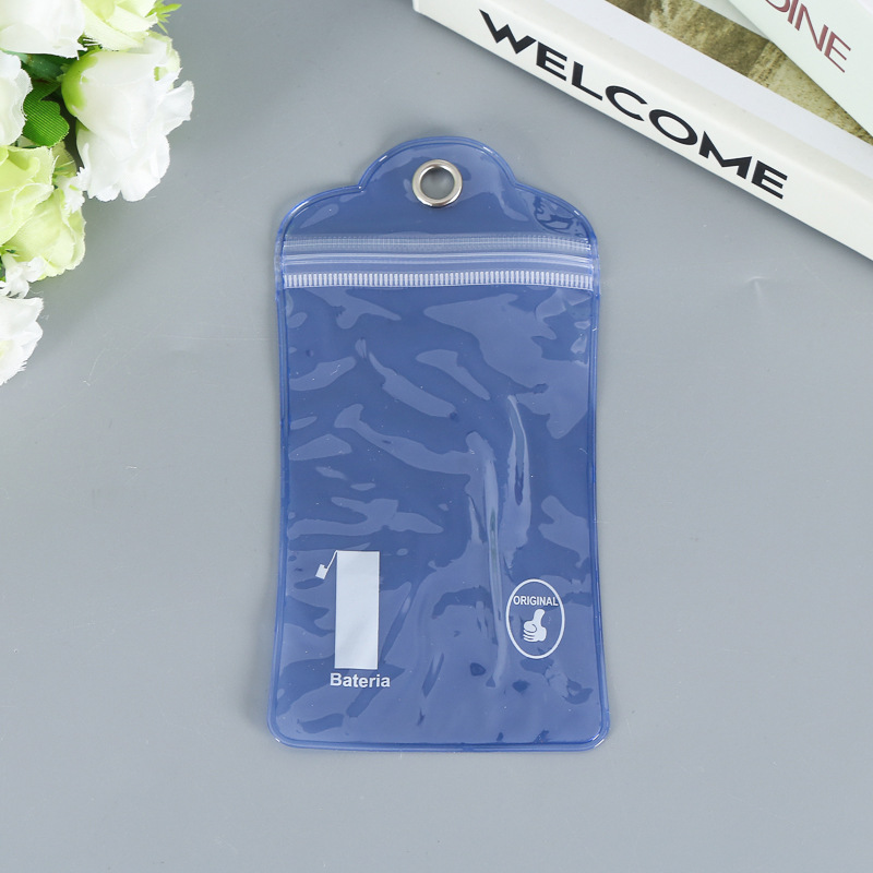 厂家定 制金属挂钩袋 PVC拉链袋透明吊牌袋 磨砂塑料自封袋收纳袋