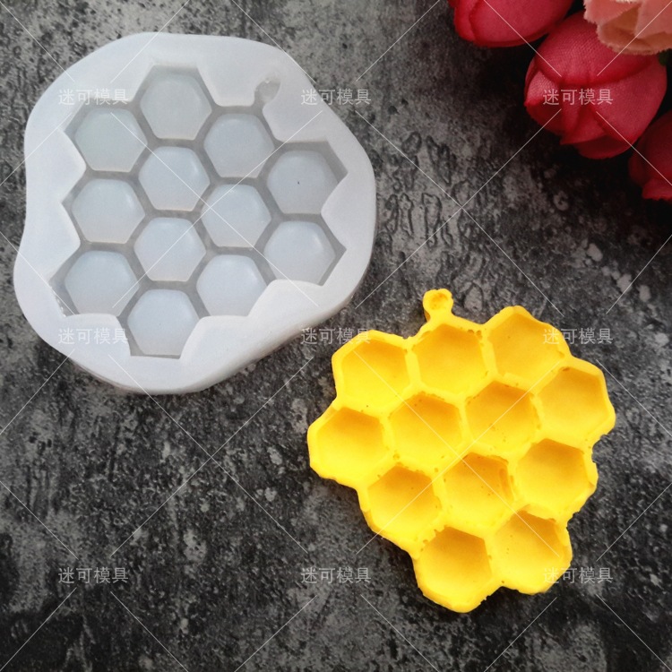 Herramientas para hornear panal de miel cubierta protectora textura molde de chocolate molde de pastel de fondant molde de silicona