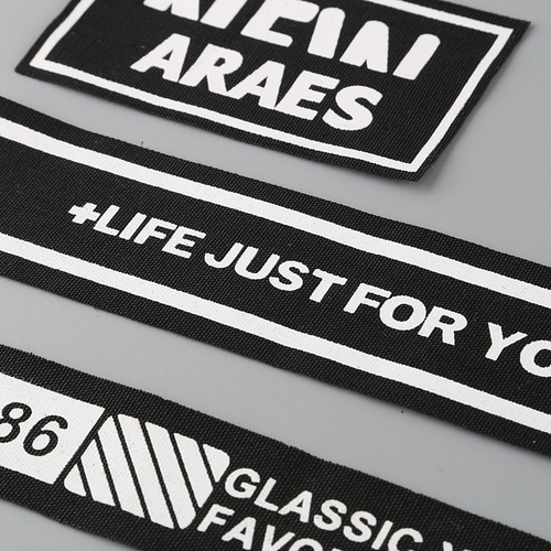 Factory-made three-dimensional printed fashion letter clothing accessories, clothing bag shoe hat patches, twill fabric trademark