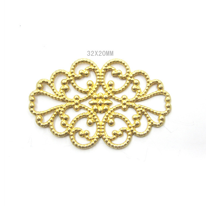 古罗马款订珠辅料铜花片