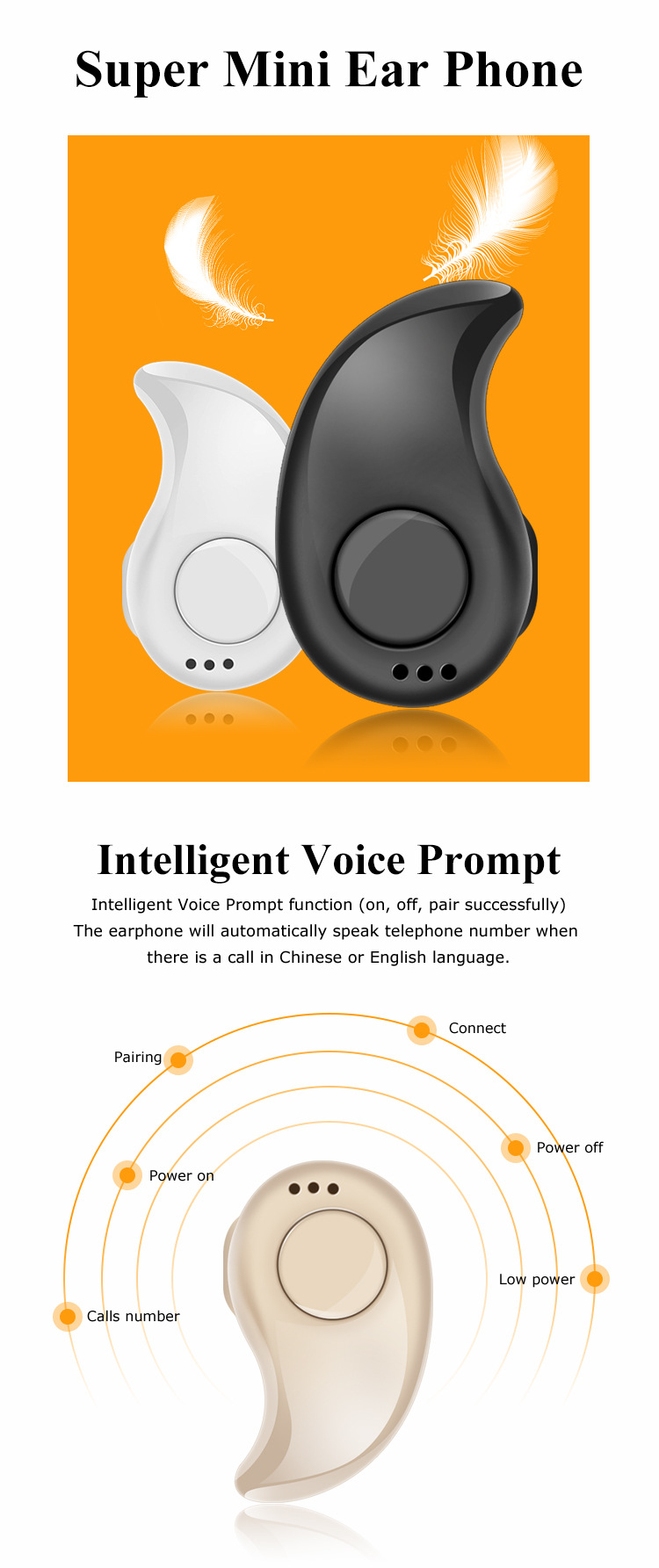 Wireless Bluetooth Headphones - White