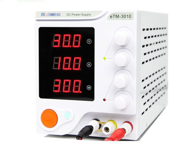 30V10A同门eTOMMENS开关直流稳压电源eTM-3010三位显示0-30V0-10A