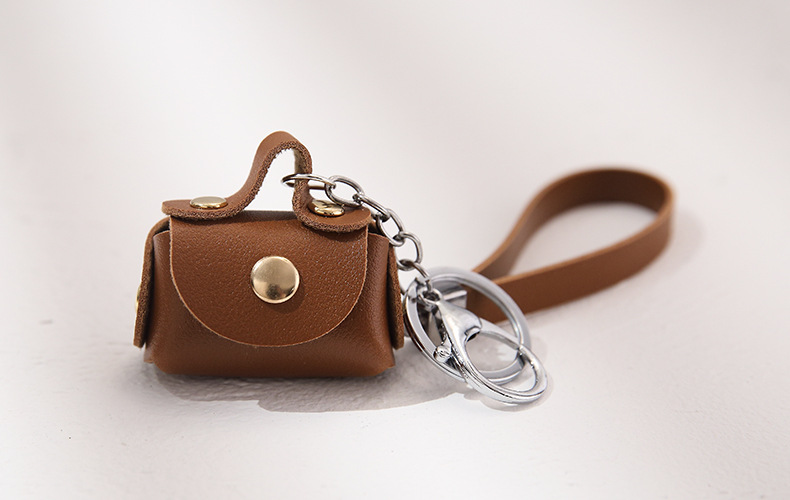 Unisex Solid Color Pu Leather Hook Loop Coin Purses display picture 11