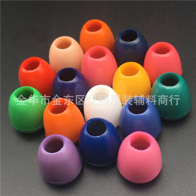 廠家現貨直銷彩色圓柱塑料吊鍾 衛衣帽子繩扣 風衣尼龍調節扣