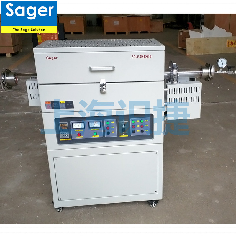 1200度高温实验室管式电炉粘稠物料专用旋转管式炉石墨烯管式炉