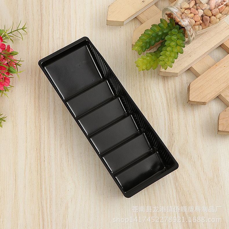 厂家直销 塑料吸塑食品包装盒 一次性PET糕点寿司吸塑内托盒