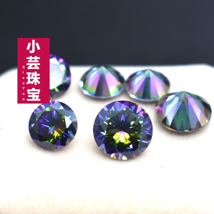3mm至15mm彩色锆石圆形