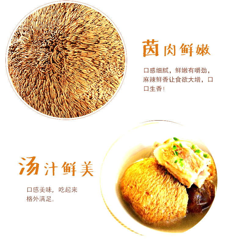 Hou Tou Gu Dried Mushroom (Hericium erinaceus) — Gutian Lion's Mane Food Herb 500g key features