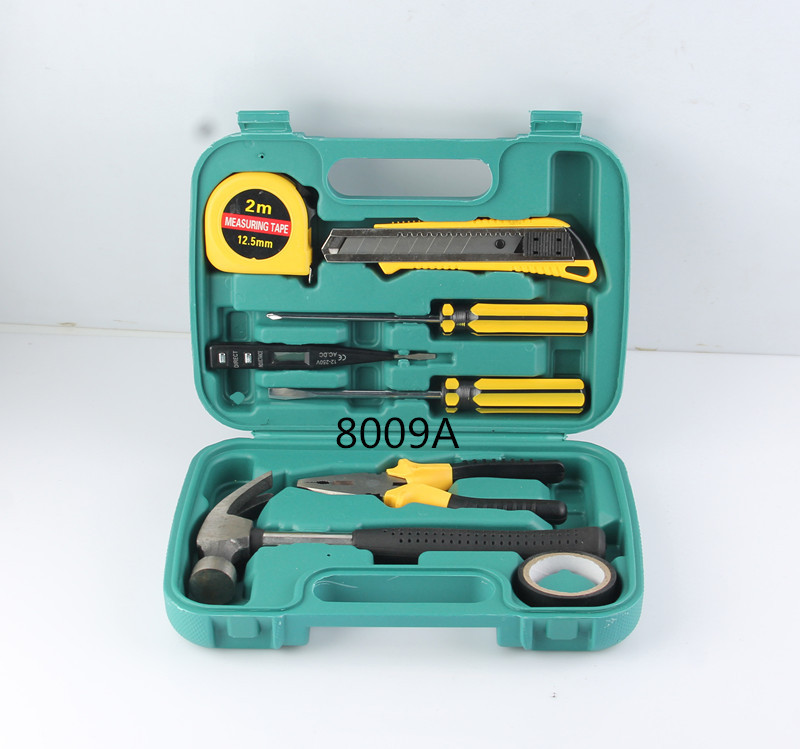 9件套组套工具家用维修工具 礼品工具箱 应急手动组合套装工具