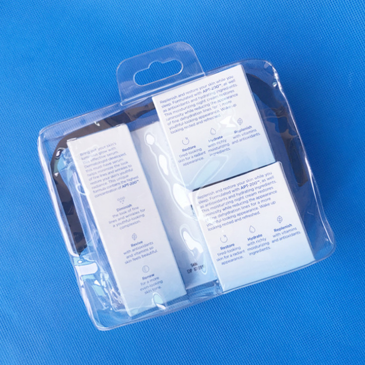 环保PVC方形立体拉链袋透明礼品促销塑料袋PVC电压袋