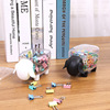 Plastic storage box, cute dustproof table cotton swabs, sheep, cute animals