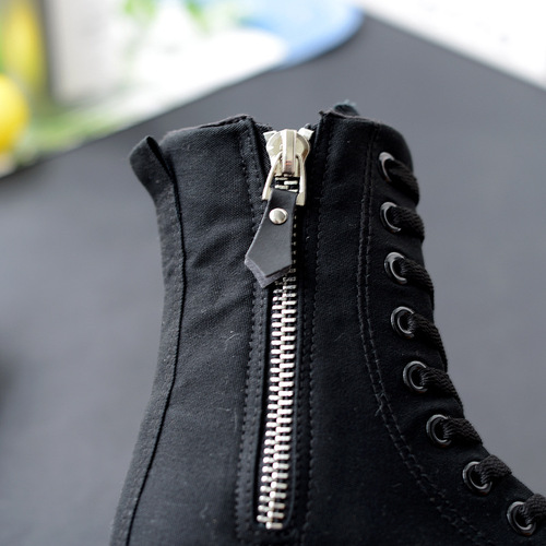 Spring High-Top Shoes Korean Style Women's European Version British Martin Shoes Canvas Boots