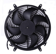 生产汽车空调冷凝风机电子扇直流轴流风扇厚12寸密网替换SPAL厂家