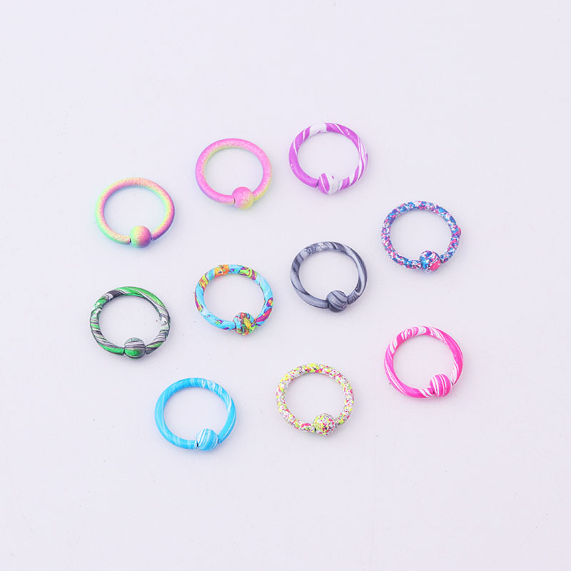 10-color Paint Water Pattern Multi-purpose Ring display picture 2