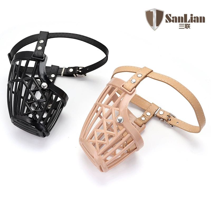 Pujiang тройное качество оптовой подготовки собаки цепи собачий рот собака крышка Анти-укуса регулируемая