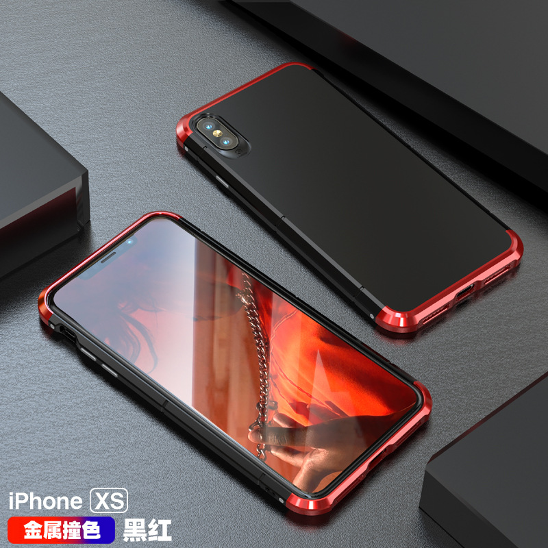 GINMIC Shield Aluminum Metal Frame Hard PC Back Cover Case for Apple iPhone XS Max & iPhone XR & iPhone XS