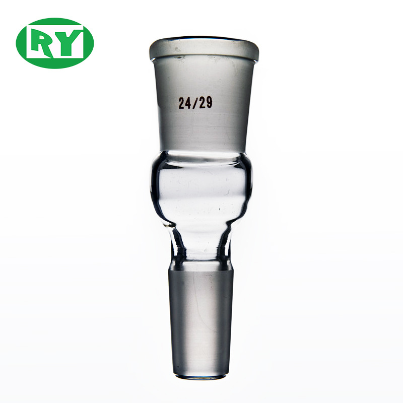 禾汽实力厂家 玻璃转接头 口大塞小 变径口  玻璃仪器 化学实验室