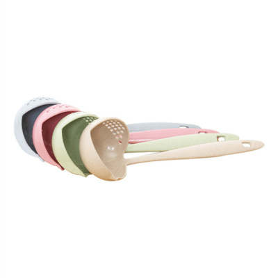 wholesale wheat stalk Spoon a soup spoon Leaky spoon Two-in-one environmental protection Hot Pot Dual use a soup spoon Tableware hot pot spoon