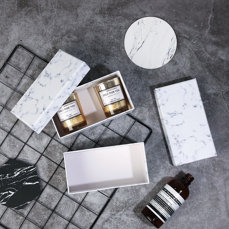 ins大理石礼品盒伴手礼圣诞礼盒包装设计厂家饰品首饰盒跨境专供