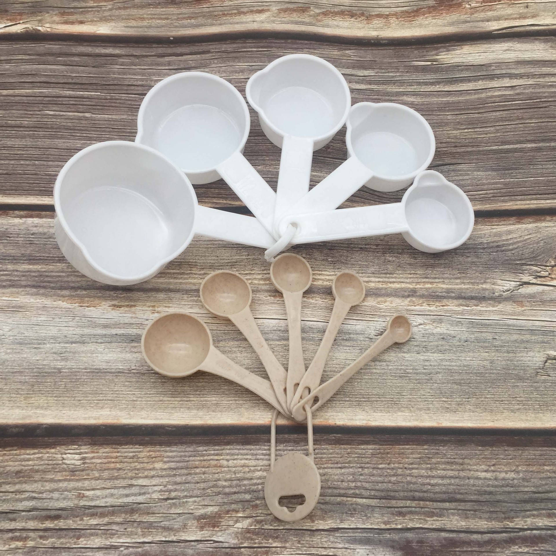 量勺套装 2018新款工具10件套带刻度烘焙量勺 塑料大量勺5件套|ms