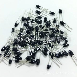 供应高精度环氧插件珠状小黑头测温型200kNTC热敏电阻MF5A-204J