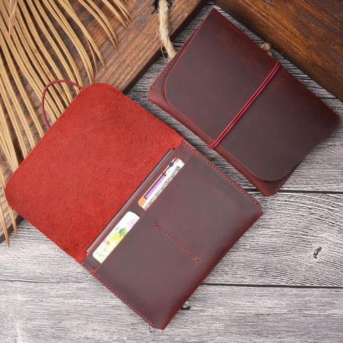 Crazy horse leather cross-border passport holder document holder head layer cowhide retro boarding card wallet card holder passport bag