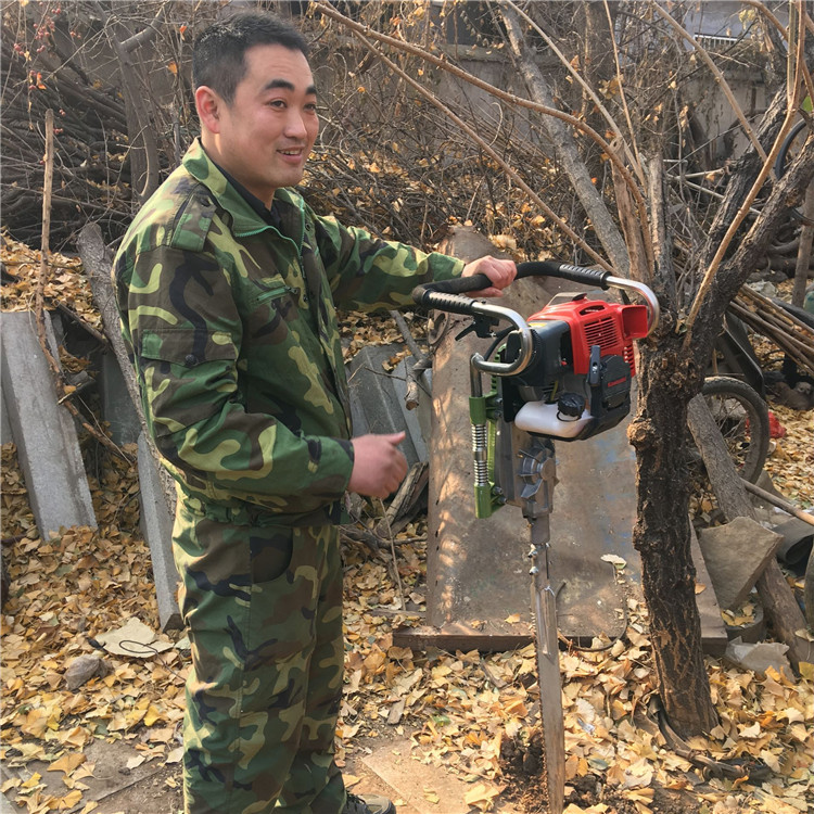 耐用型汽油挖树机 小树栽子起球挖树机 小型苗圃铲头移苗挖树机
